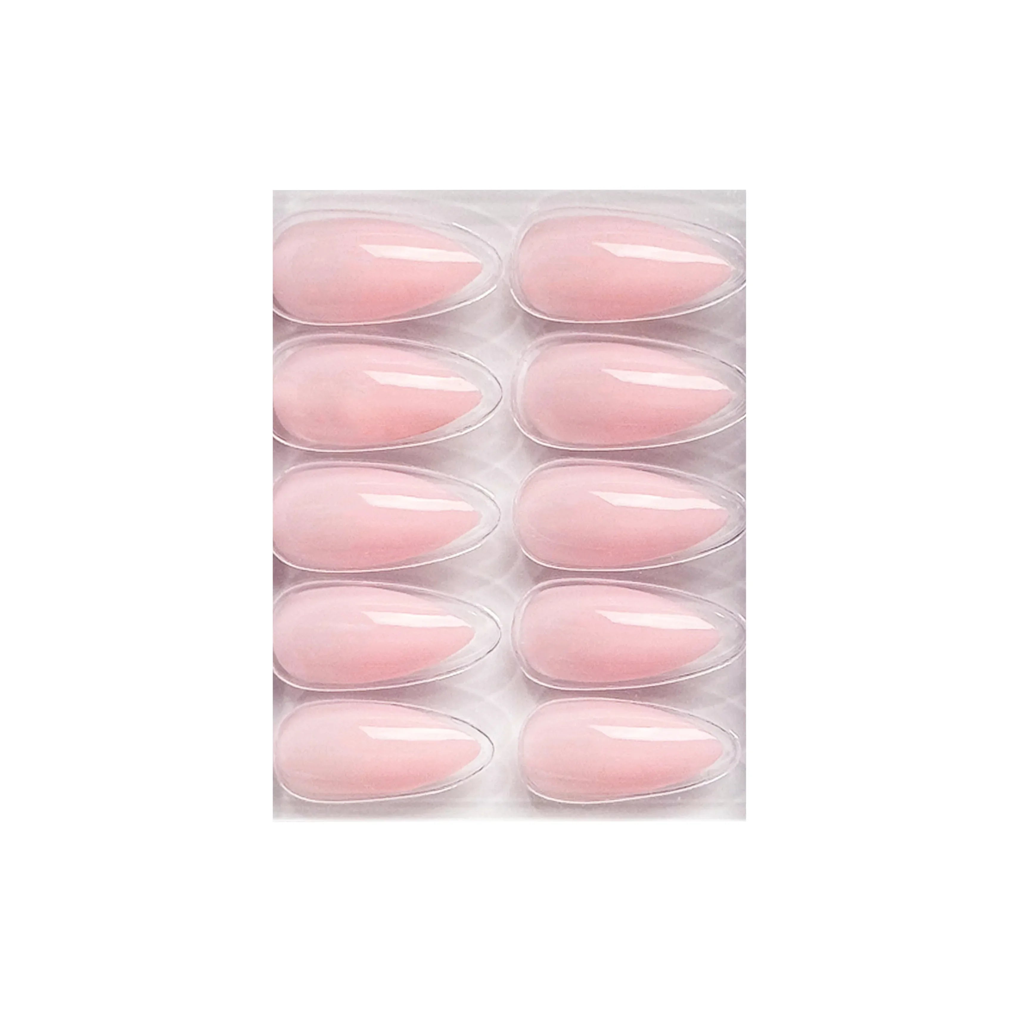 Glossy Solid Color Nails Sharp Almond(SPN631-SPN656) - Shills Professional