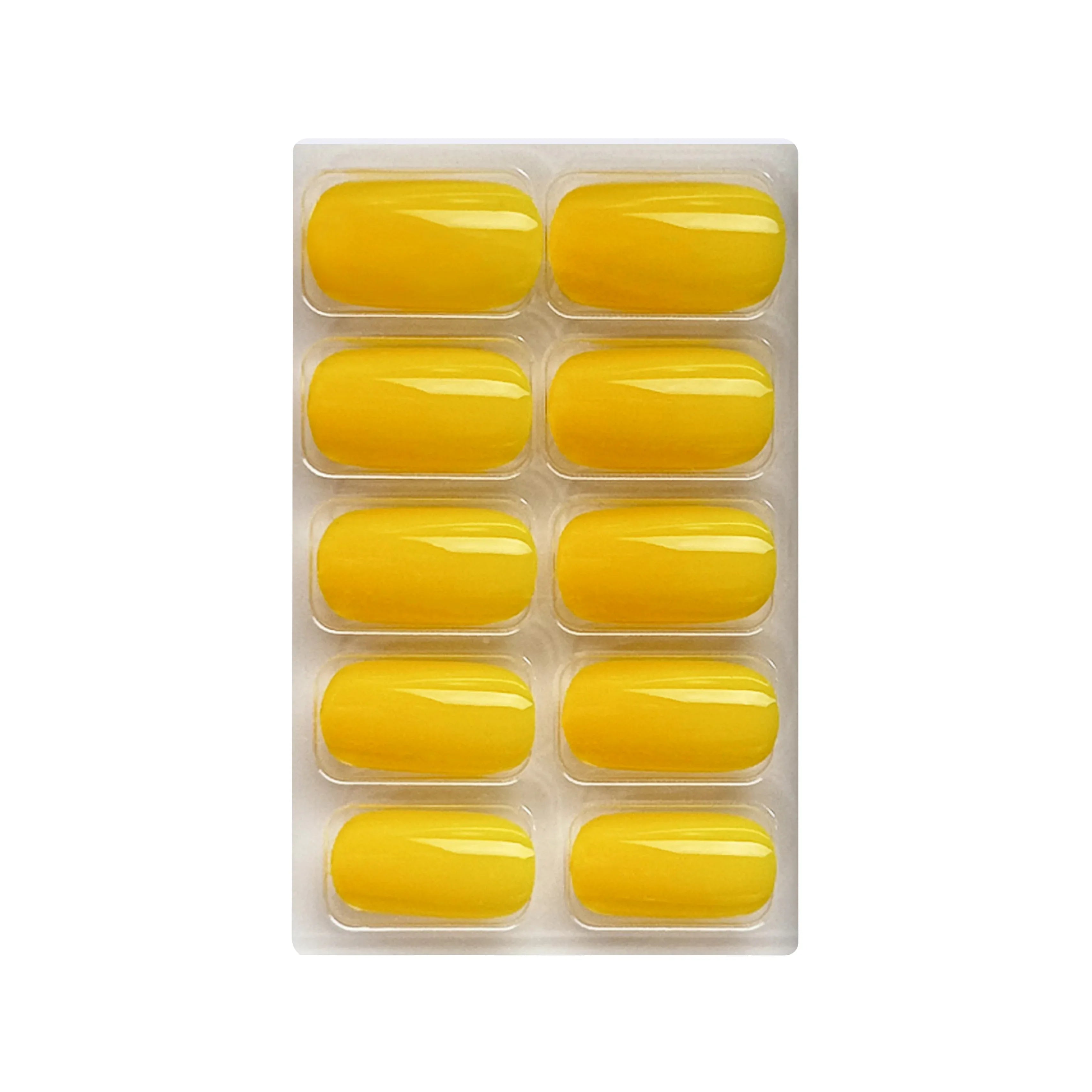 Glossy Solid Color Nails Square(SPN579-SPN604) - Shills Professional