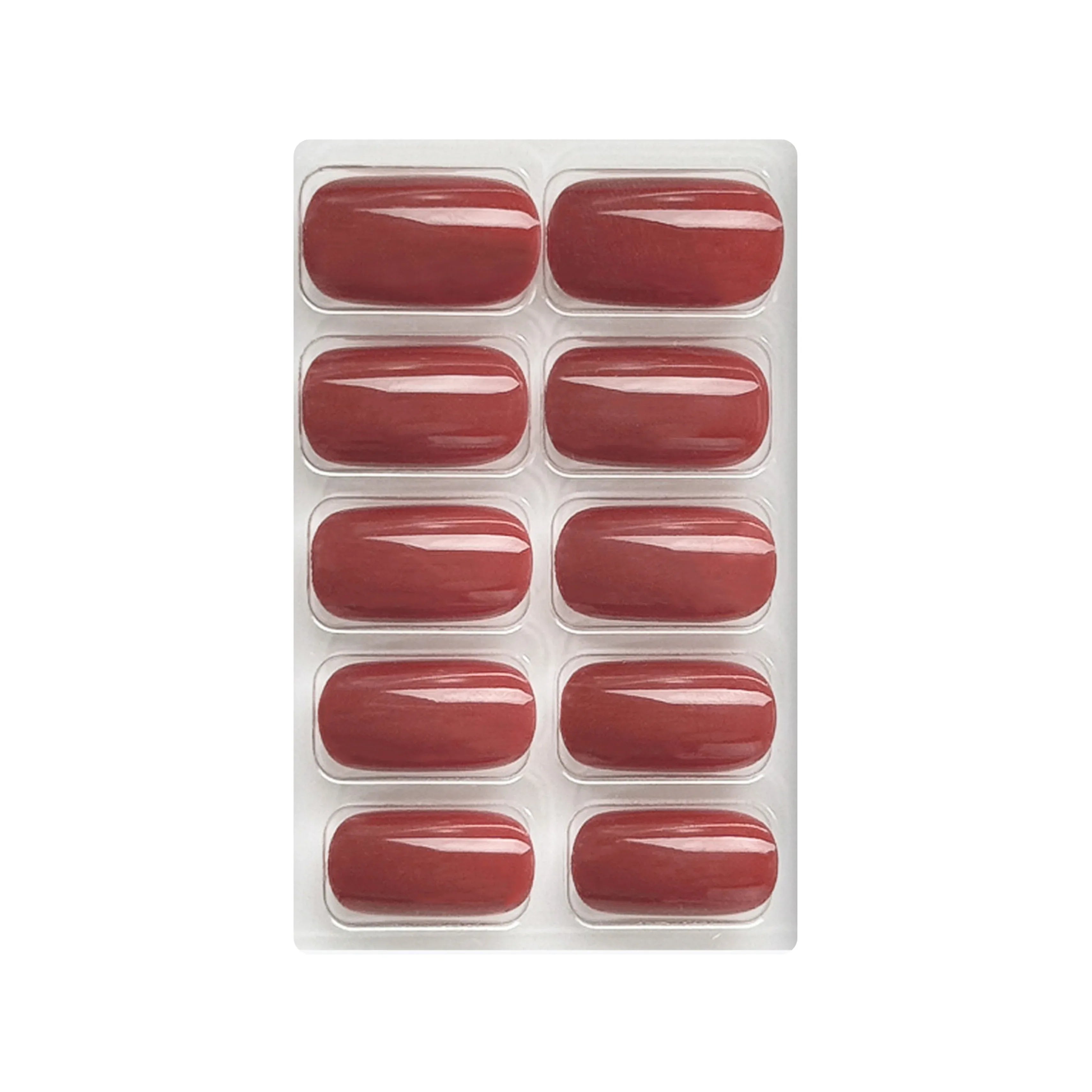 Glossy Solid Color Nails Square(SPN579-SPN604) - Shills Professional