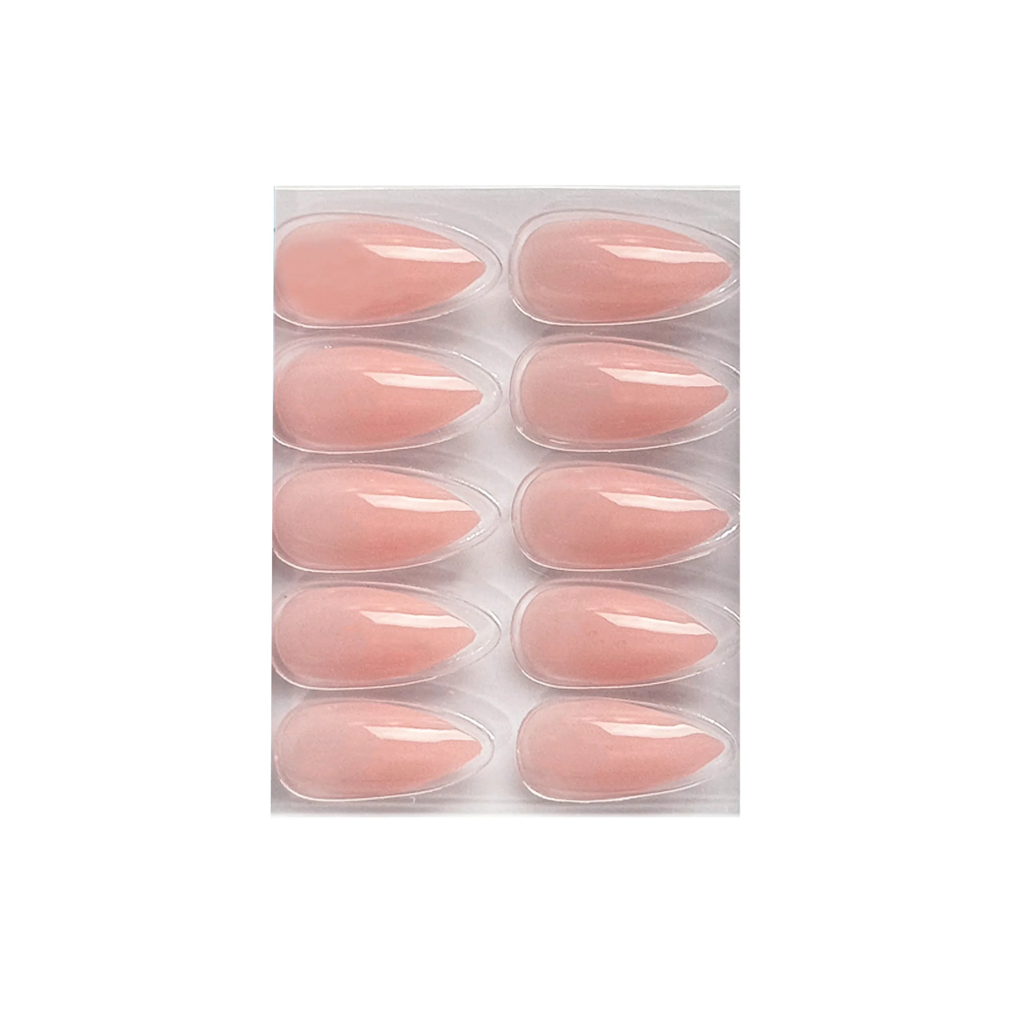 Glossy Solid Color Nails Sharp Almond(SPN631-SPN656) - Shills Professional