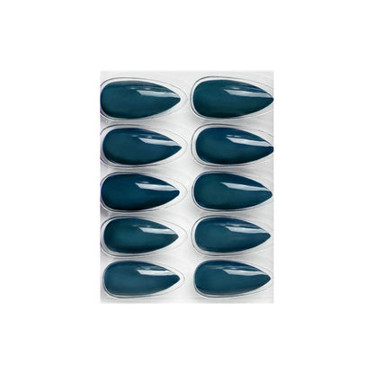 Glossy Solid Color Nails Sharp Almond(SPN605-SPN630) - Shills Professional