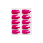 Glossy Solid Color Nails Sharp Almond(SPN631-SPN656) - Shills Professional