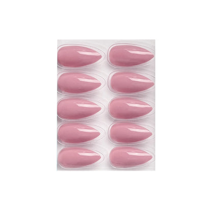 Glossy Solid Color Nails Sharp Almond(SPN631-SPN656) - Shills Professional