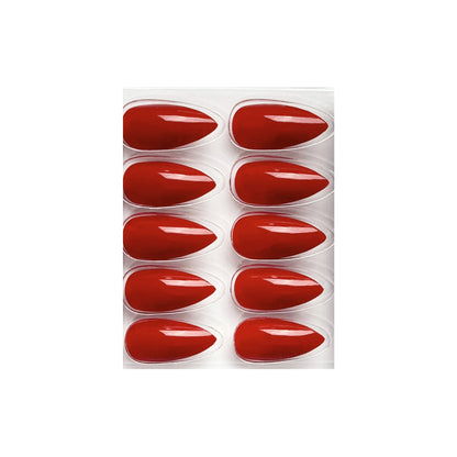 Glossy Solid Color Nails Sharp Almond(SPN605-SPN630) - Shills Professional
