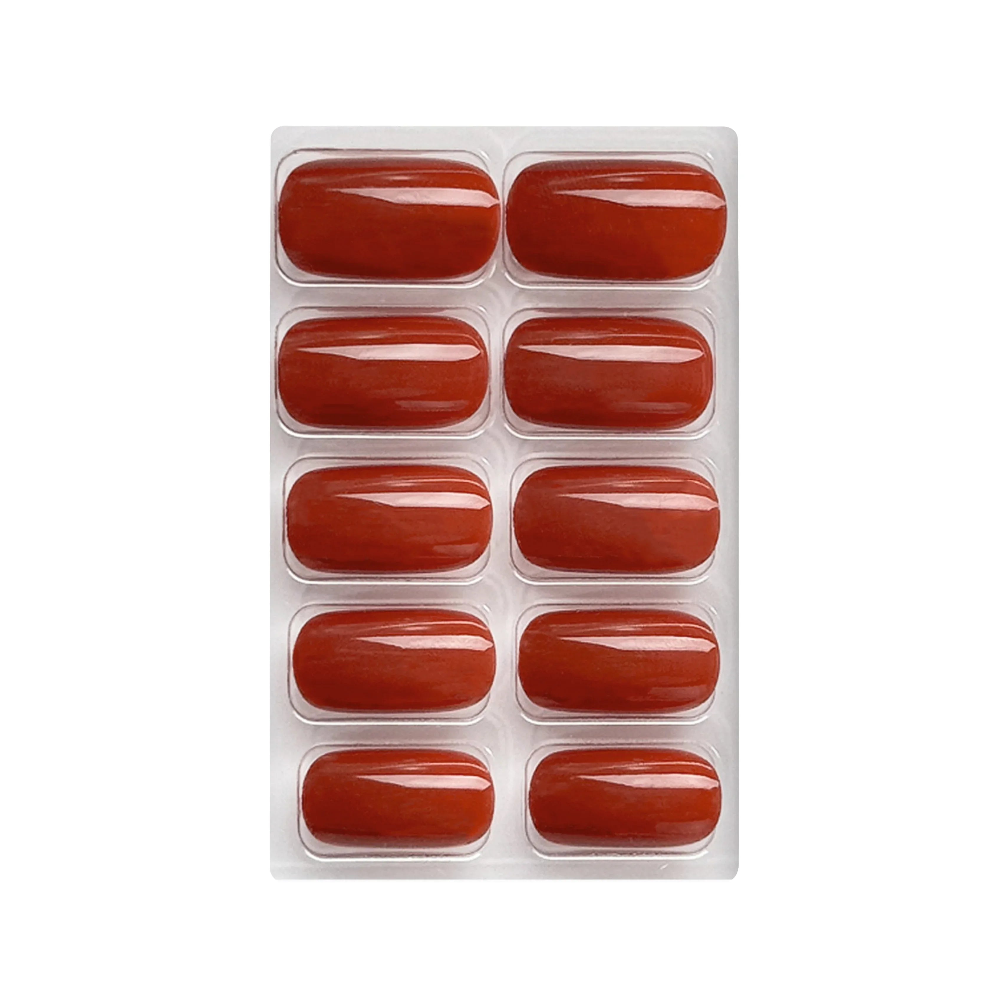 Glossy Solid Color Nails Square(SPN579-SPN604) - Shills Professional