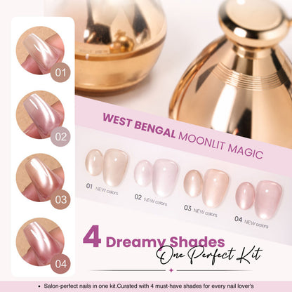 4pcs Cat Eye Set West Bengal Moonlit Magic