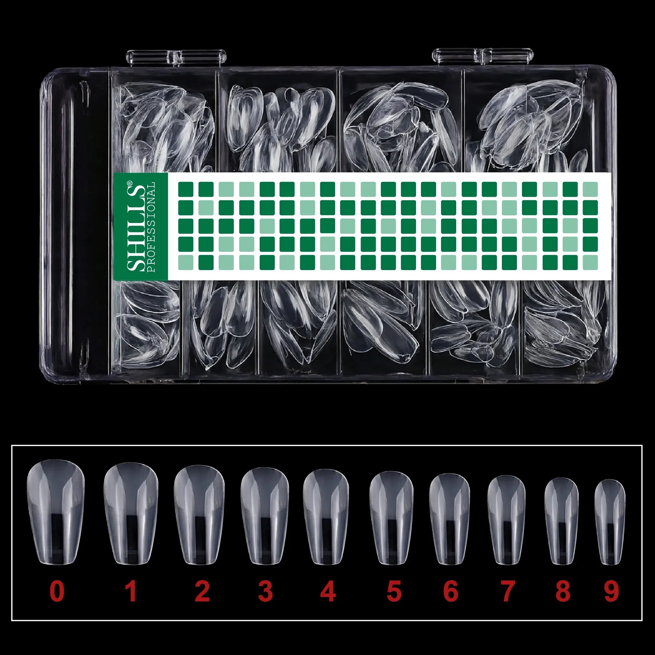 Soft Gel Tips Matte Short T-Shape-PT18-CLEAR - Shills Professional