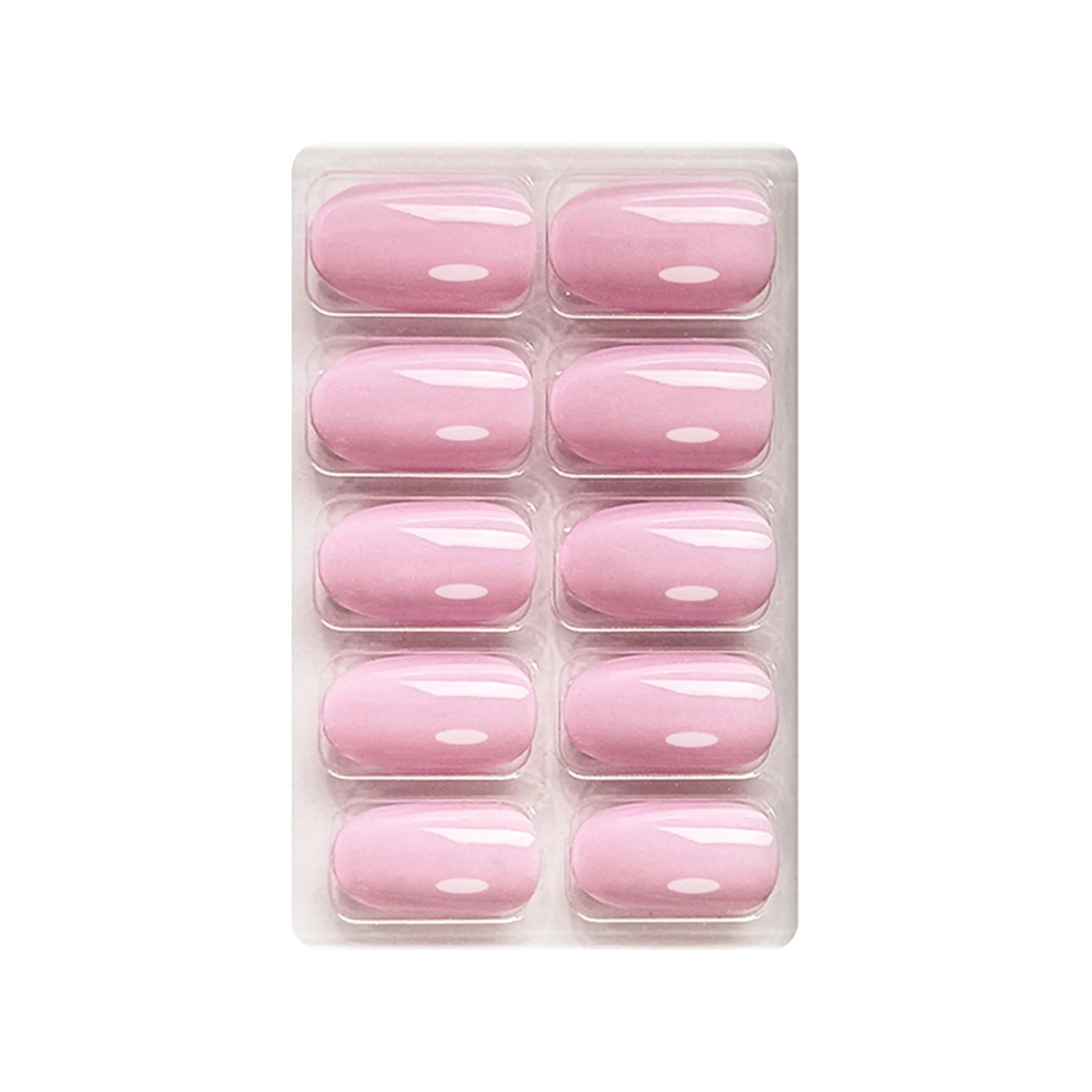 Glossy Solid Color Nails Oval(SPN527-SPN552) - Shills Professional