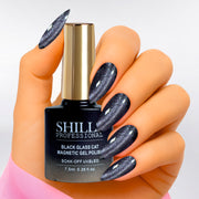 Black Glass Cat Magnetic Gel Polish