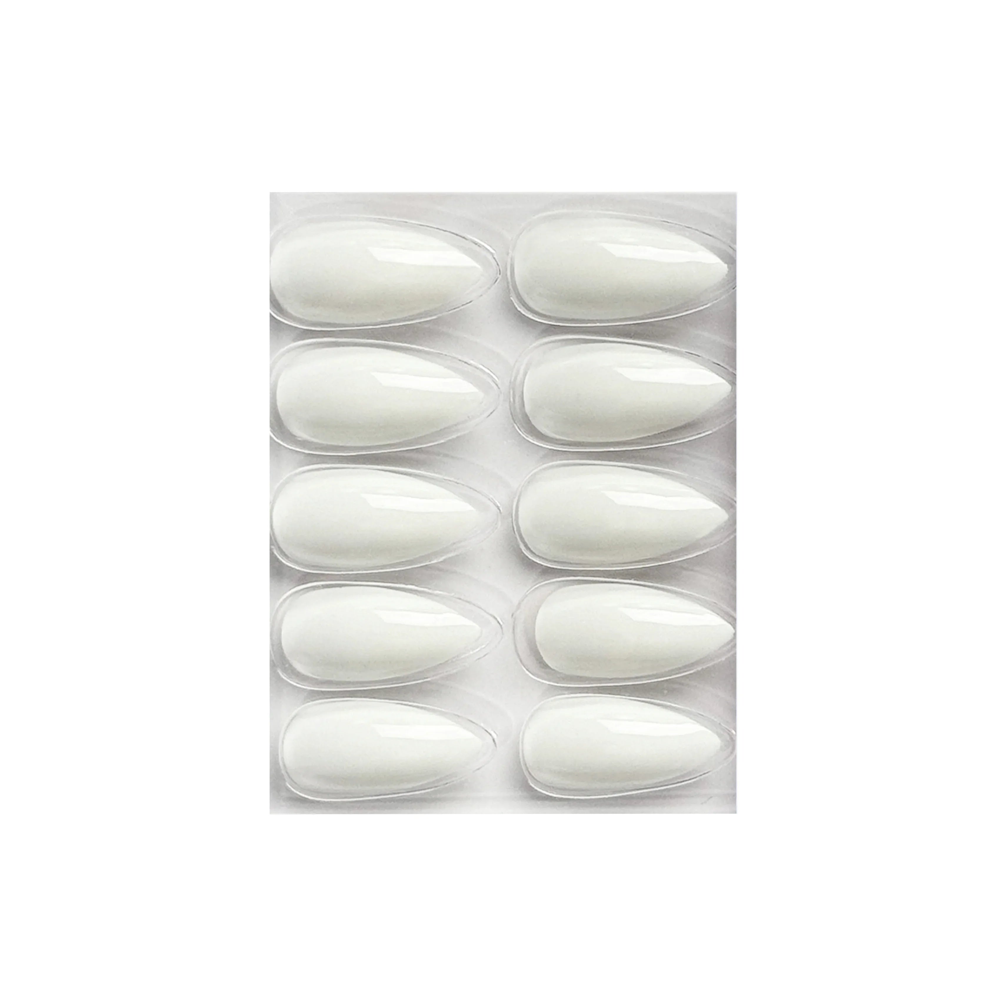 Glossy Solid Color Nails Sharp Almond(SPN605-SPN630) - Shills Professional