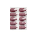 Glossy Solid Color Nails Sharp Almond(SPN631-SPN656) - Shills Professional