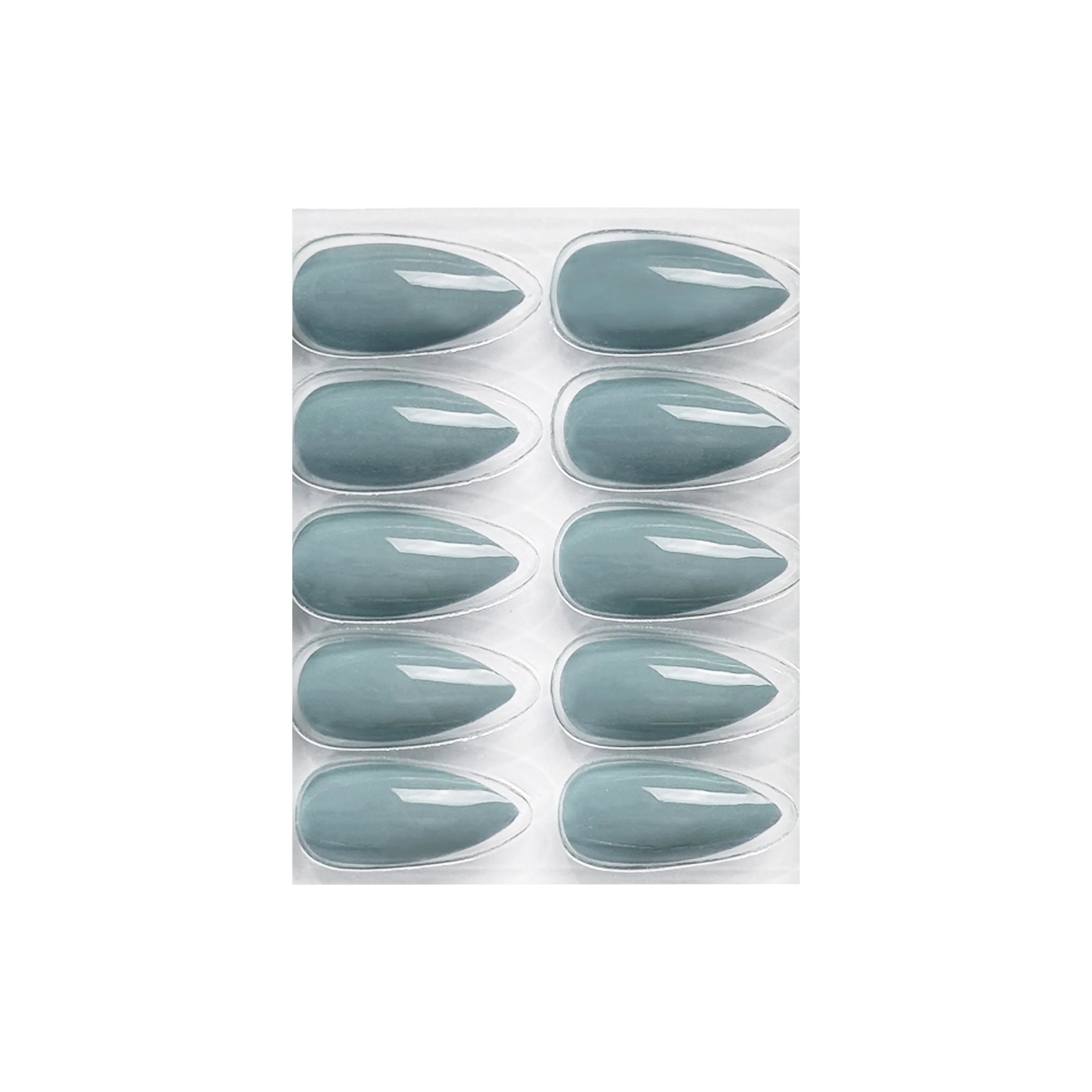 Glossy Solid Color Nails Sharp Almond(SPN631-SPN656) - Shills Professional