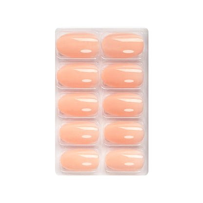 Glossy Solid Color Nails Oval(SPN527-SPN552) - Shills Professional