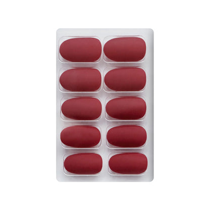 Matte Solid Color Nails Oval(SPN657-SPN666) - Shills Professional