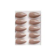 Glossy Solid Color Nails Sharp Almond(SPN605-SPN630)