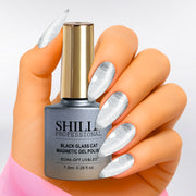 Black Glass Cat Magnetic Gel Polish