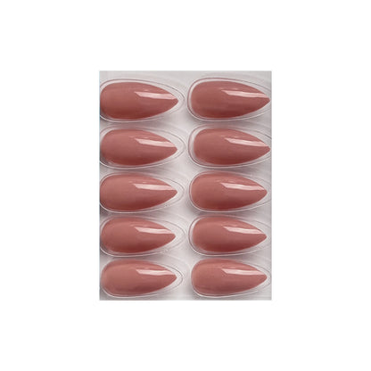Glossy Solid Color Nails Sharp Almond(SPN605-SPN630) - Shills Professional