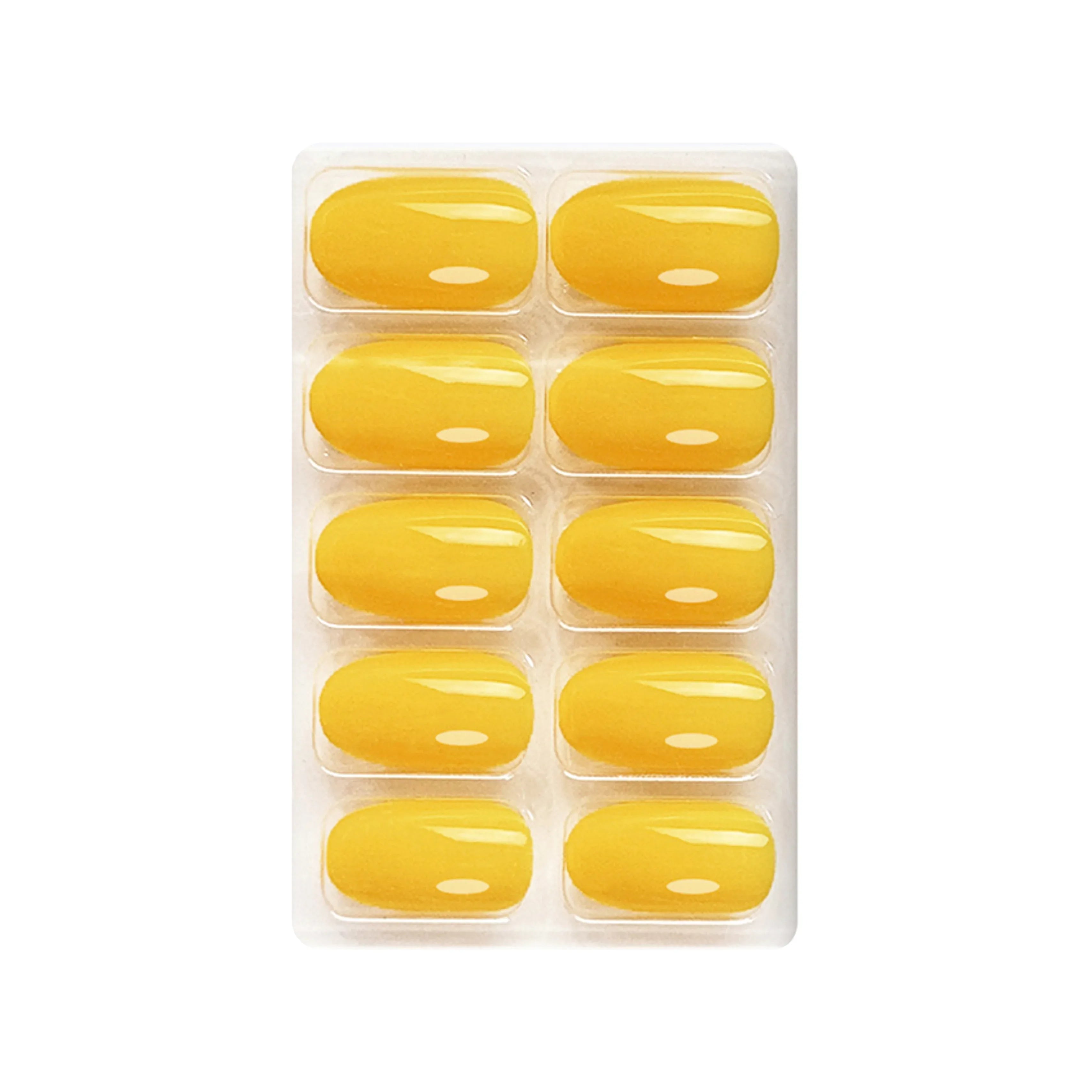 Glossy Solid Color Nails Oval(SPN527-SPN552) - Shills Professional