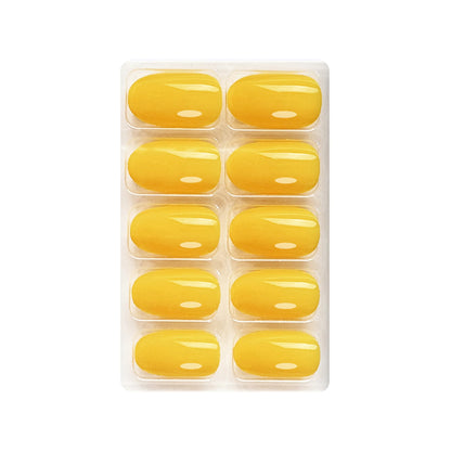 Glossy Solid Color Nails Oval(SPN527-SPN552) - Shills Professional