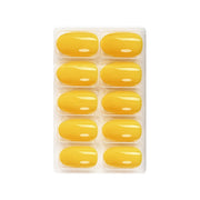 Glossy Solid Color Nails Oval(SPN527-SPN552) - Shills Professional