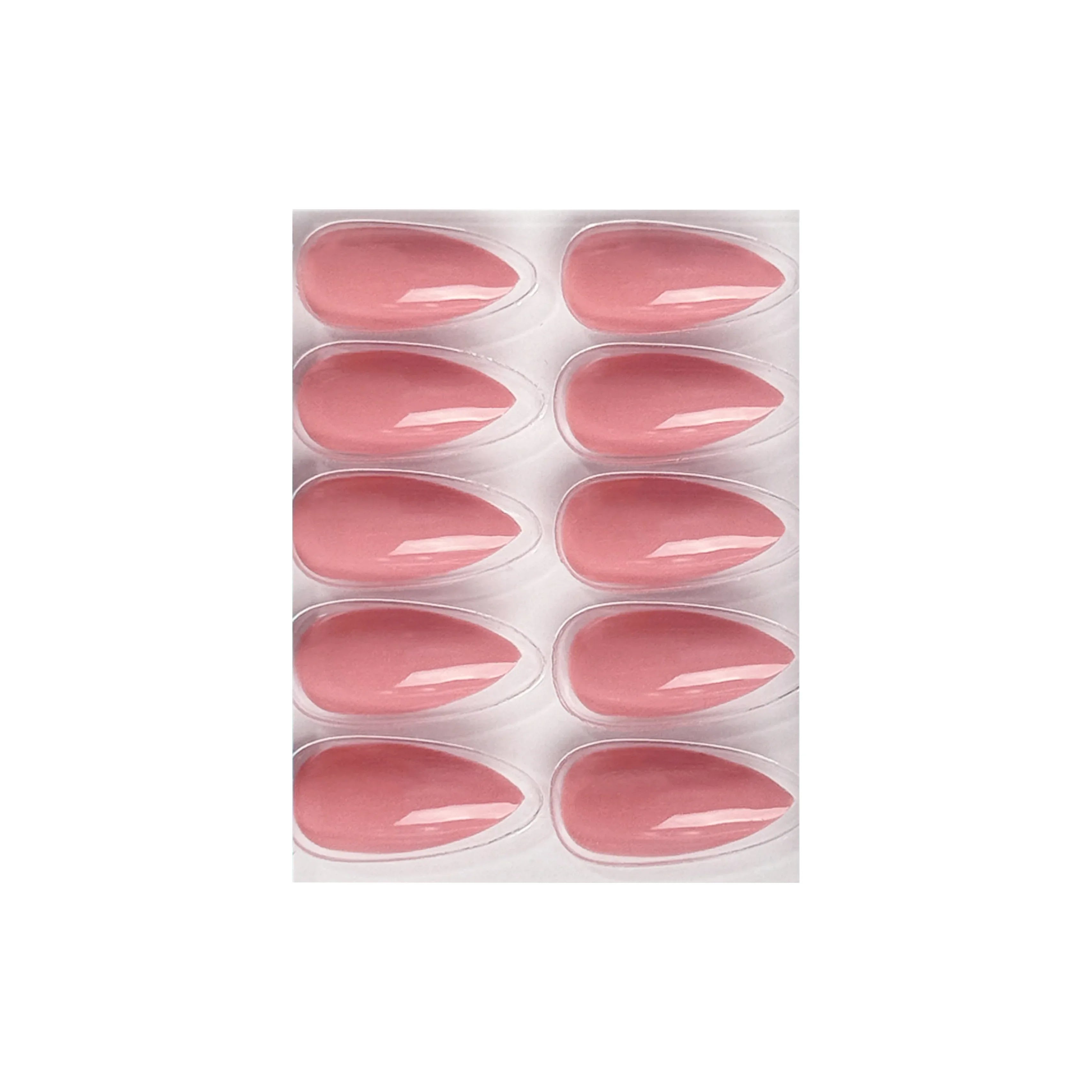 Glossy Solid Color Nails Sharp Almond(SPN605-SPN630) - Shills Professional
