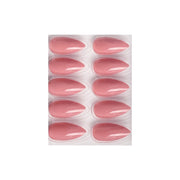 Glossy Solid Color Nails Sharp Almond(SPN605-SPN630)