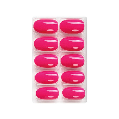 Glossy Solid Color Nails Oval(SPN527-SPN552) - Shills Professional