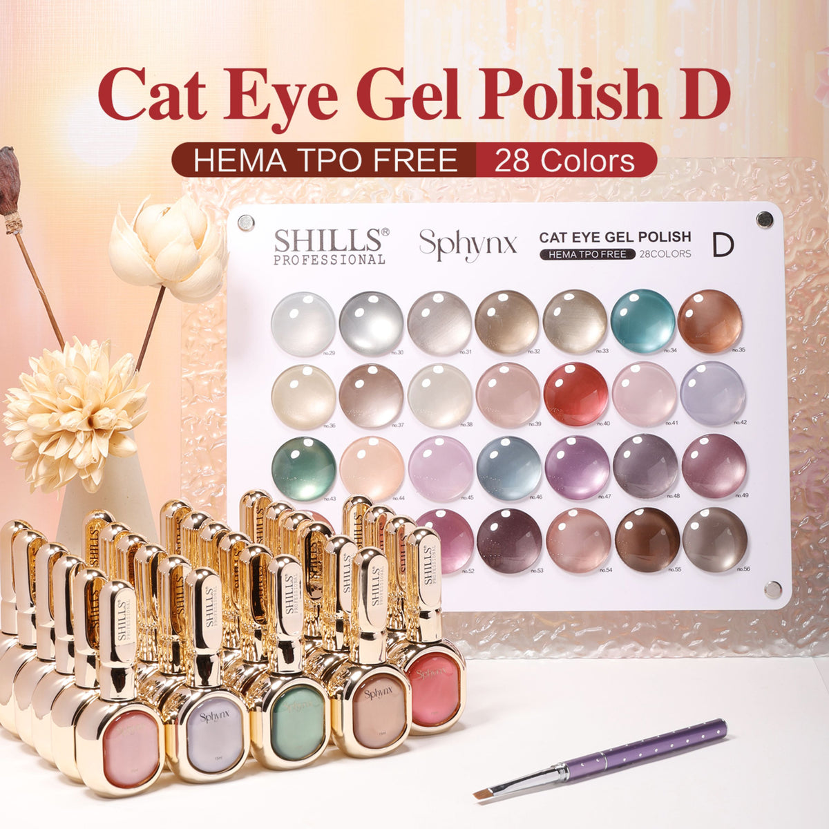 SPHYNX CAT EYE GEL POLISH  SET D