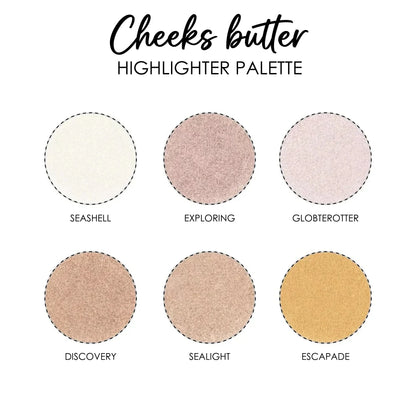 Cheeks Butter Highlighter Palette - Shills Professional
