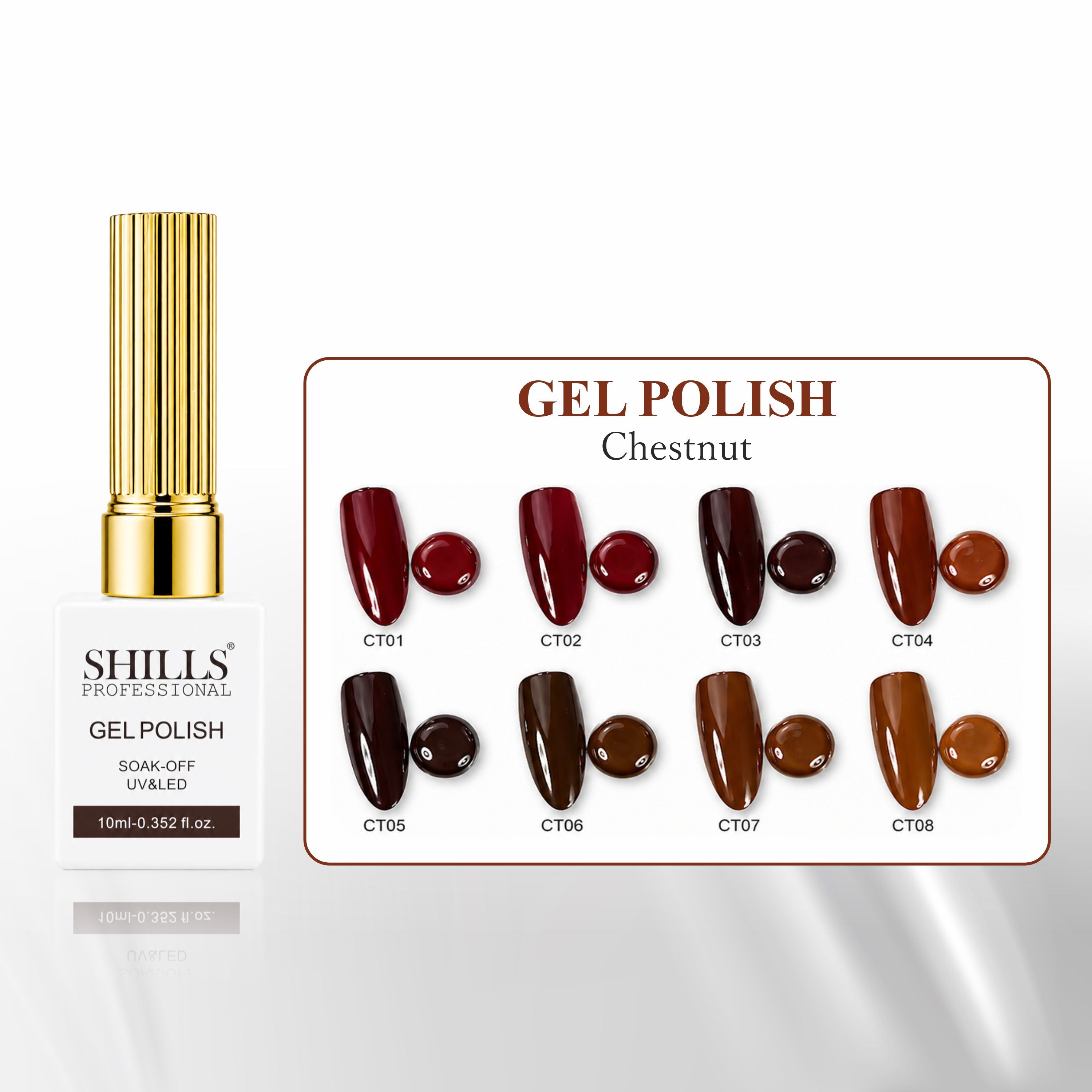 Chestnut Gel Polish Set