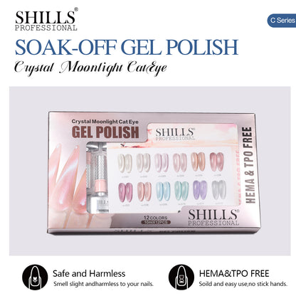 CRYSTAL MOONLIGHT CAT EYE GEL POLISH SET