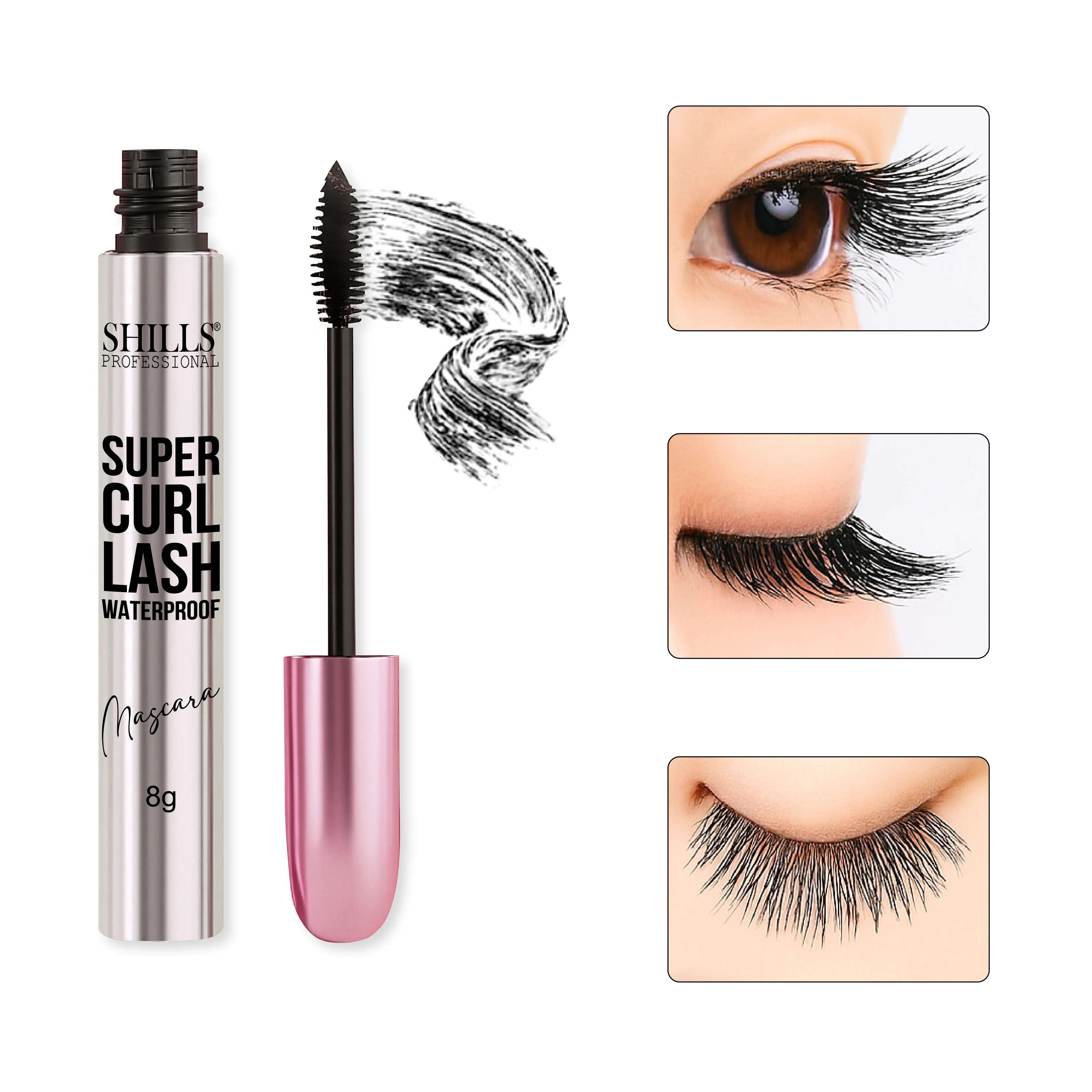 Super Curl Lash Waterproof Mascara - Shills Professional