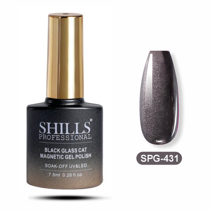 Black Glass Cat Magnetic Gel Polish