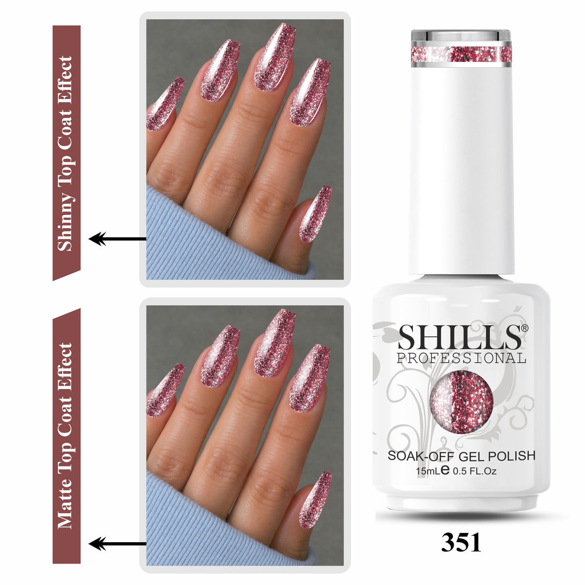 SHILLS PROFESSIONAL UV/LED Luxury Platinum Gel Polish 15ml