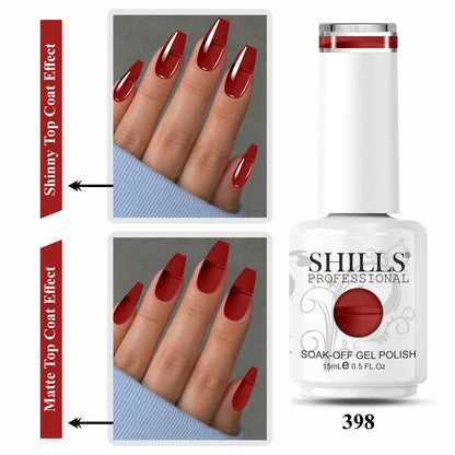 SHILLS PROFESSIONAL UV/LED Red Wine Gel Polish 15ml