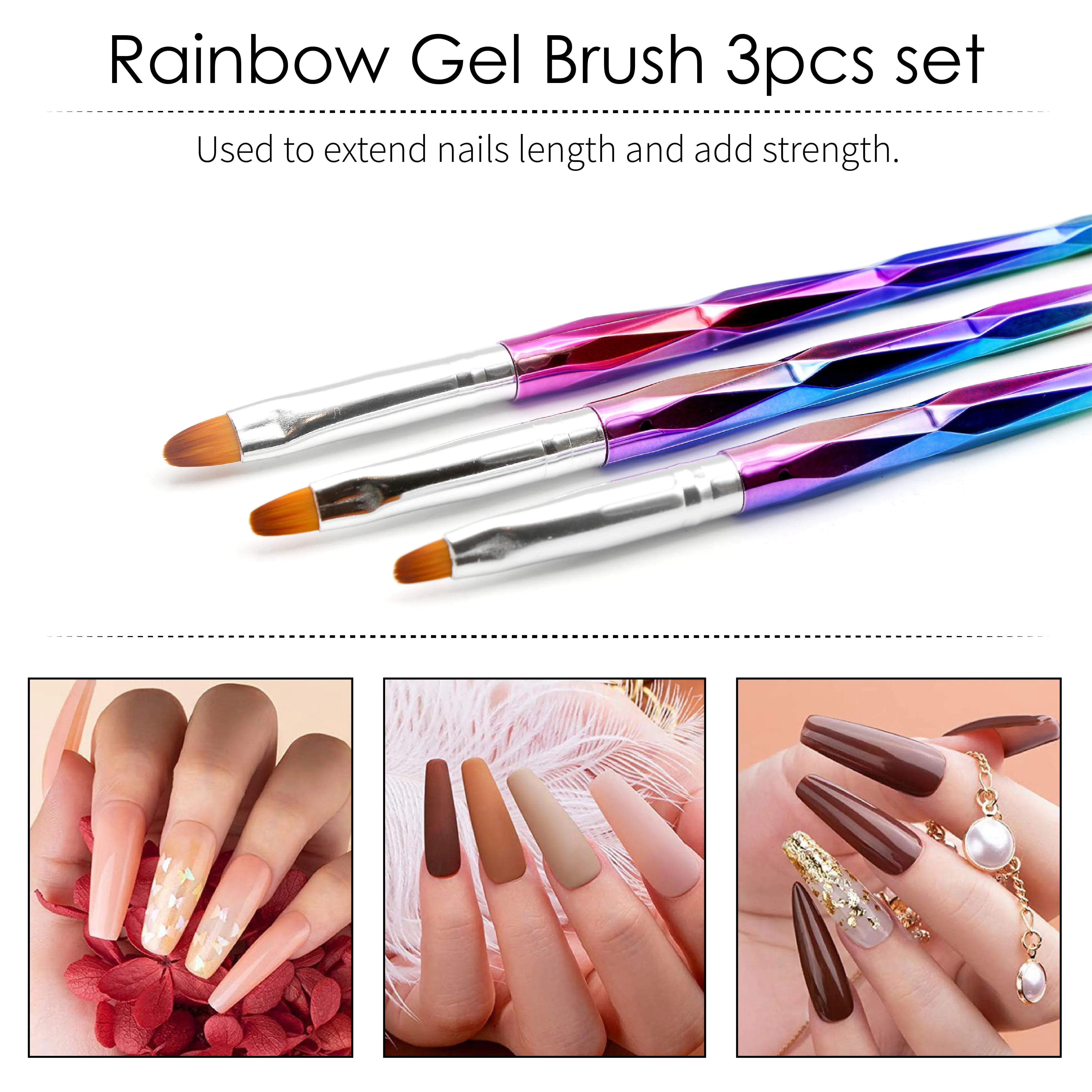 Nail Metal Rainbow Brush - Shills Professional