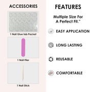 Glossy Solid Color Nails Oval(SPN527-SPN552) - Shills Professional