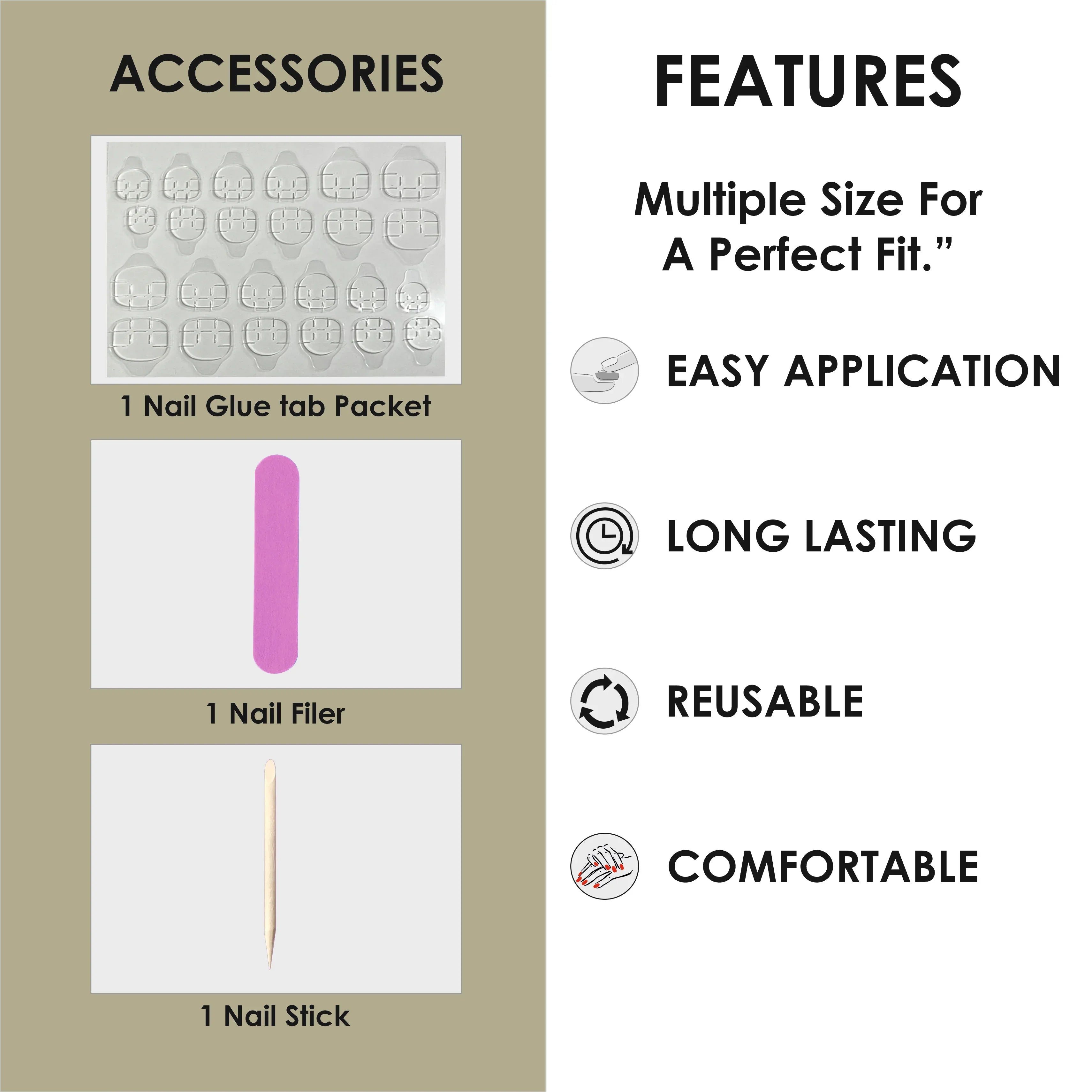 Glossy Solid Color Nails Square(SPN553-SPN578) - Shills Professional