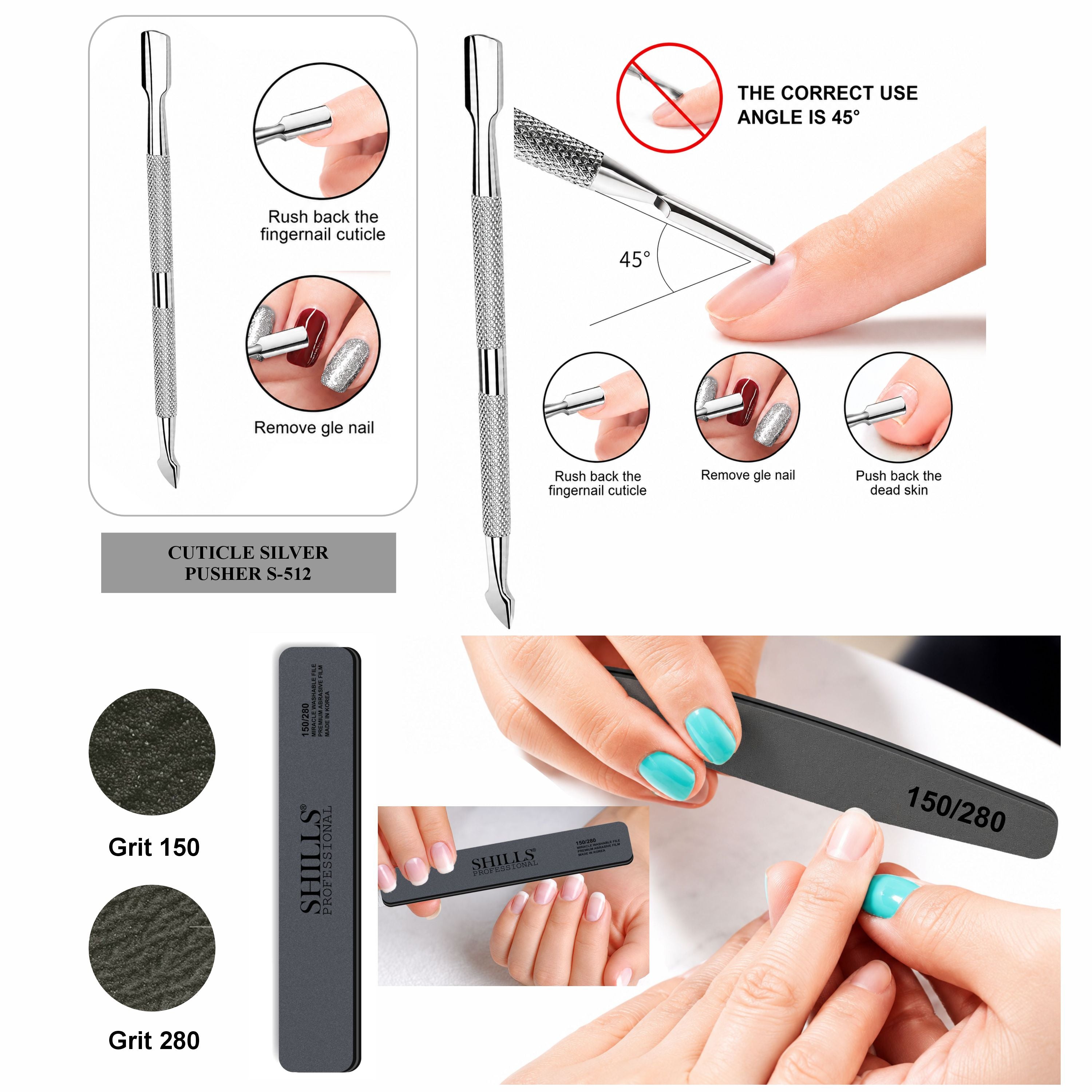 Nail Care Kit with Cuticle Oil & Nail Prep