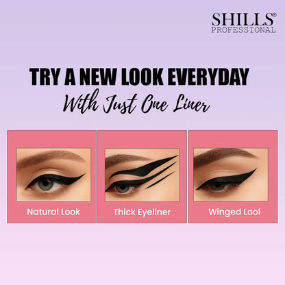 Versatile 3D Liquid Eyeliner - Shills Professional