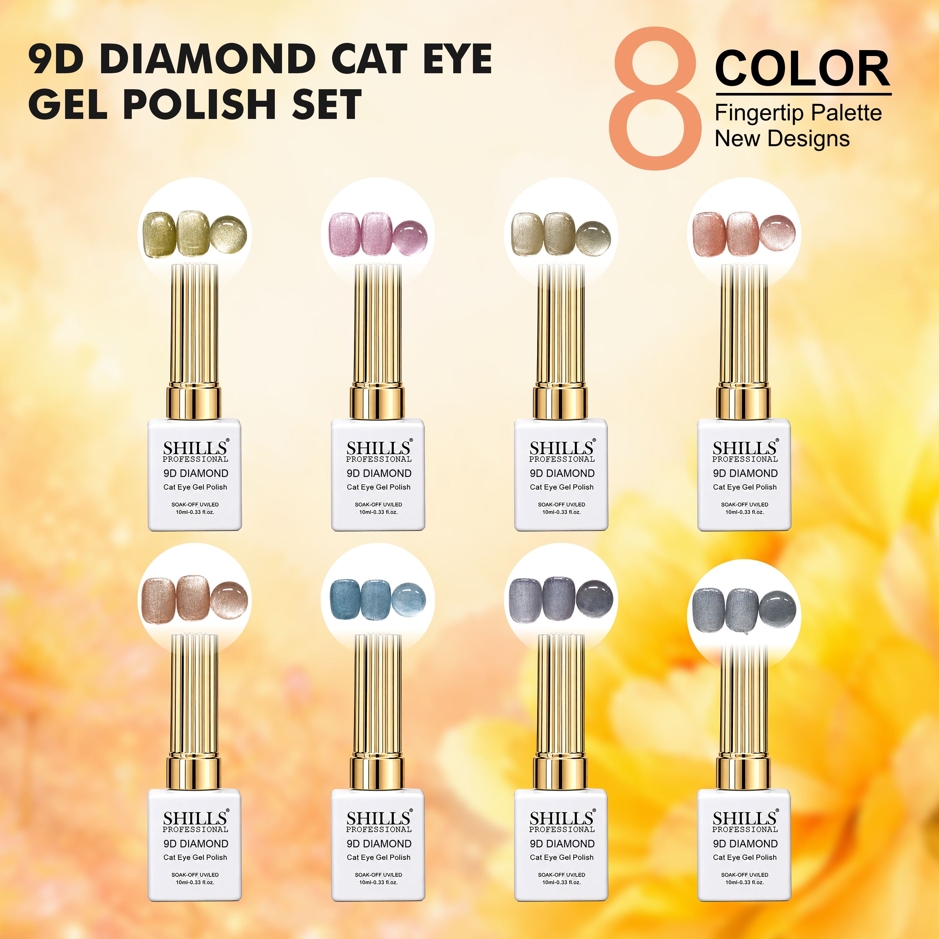 9D Diamond Cat Eye Gel Polish Set