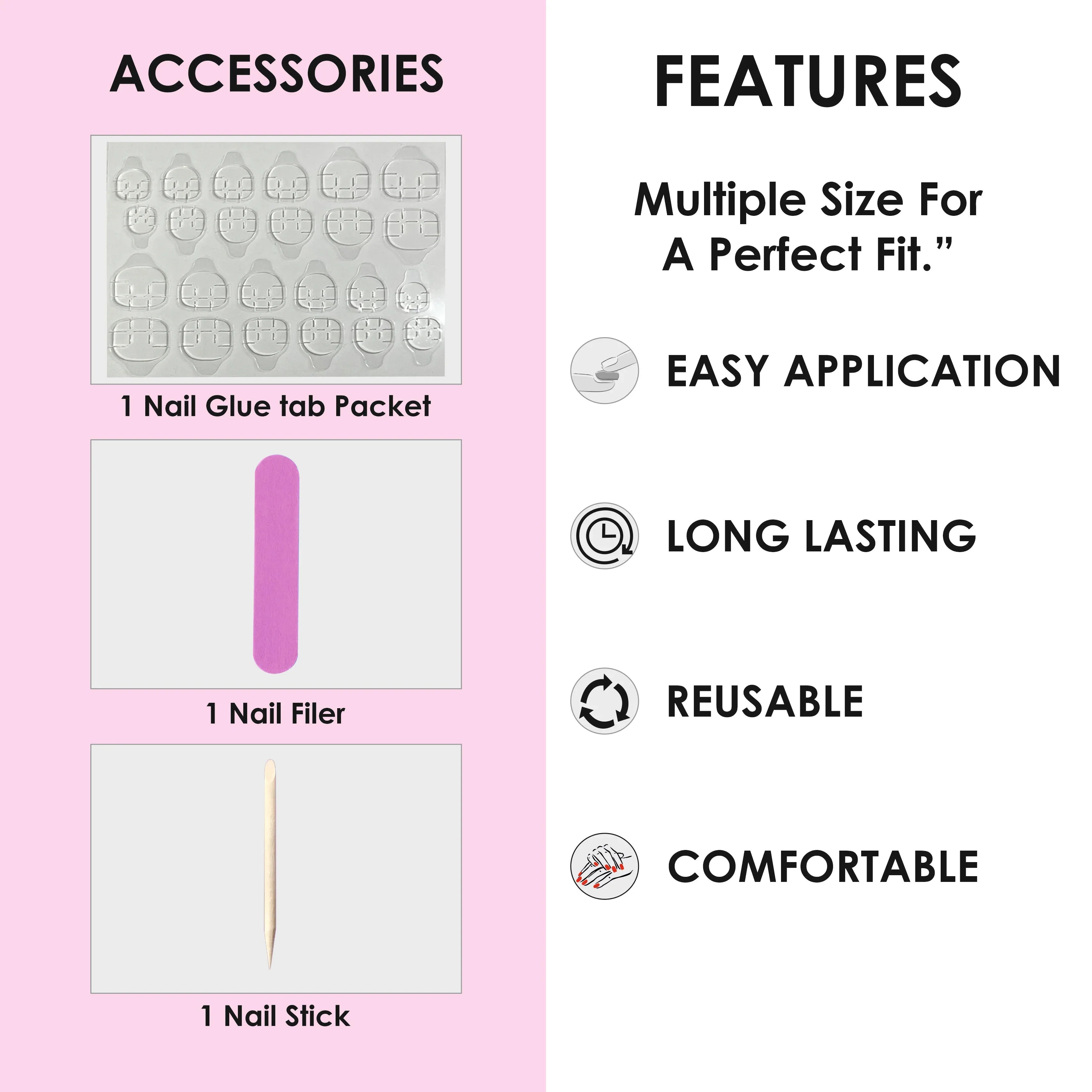 Glossy Solid Color Nails Oval(SPN527-SPN552) - Shills Professional