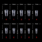 Soft Gel Tips Matte Short T-Shape-PT18-CLEAR