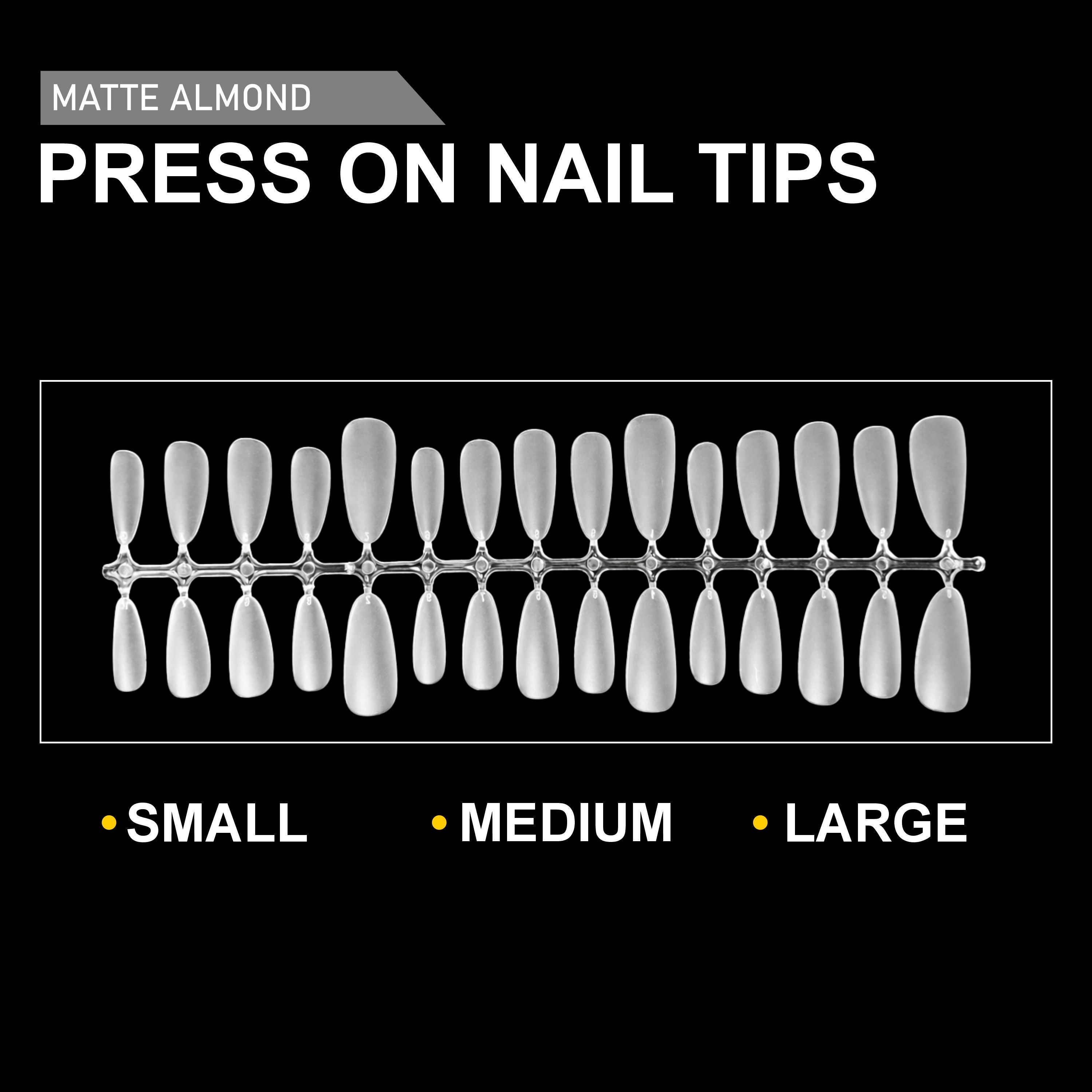 Press On Nail Tips – Matte Almond Shape