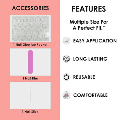 French Nails Squoval(SPN721-SPN733) - Shills Professional