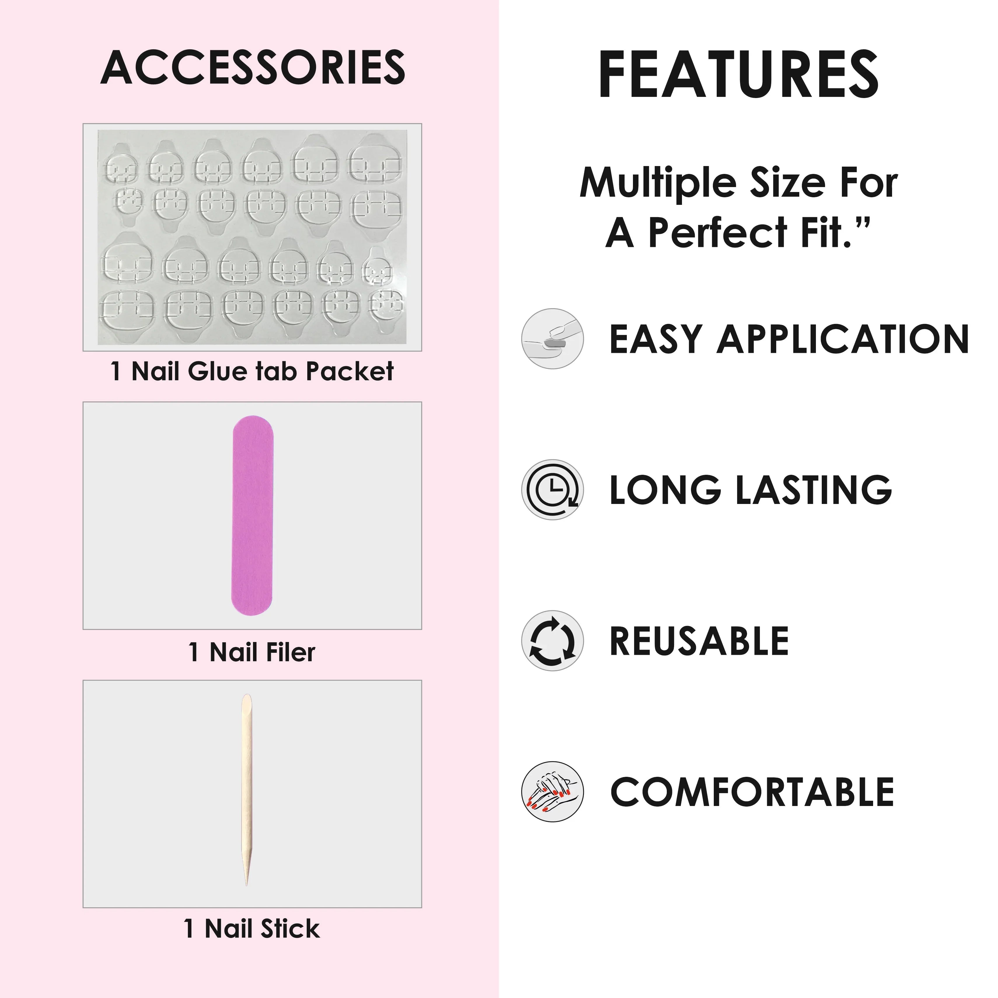 Glossy Solid Color Nails Oval(SPN527-SPN552) - Shills Professional