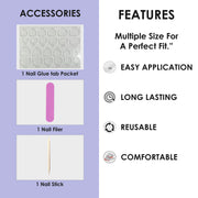 Matte Solid Color Nails Oval(SPN657-SPN666) - Shills Professional