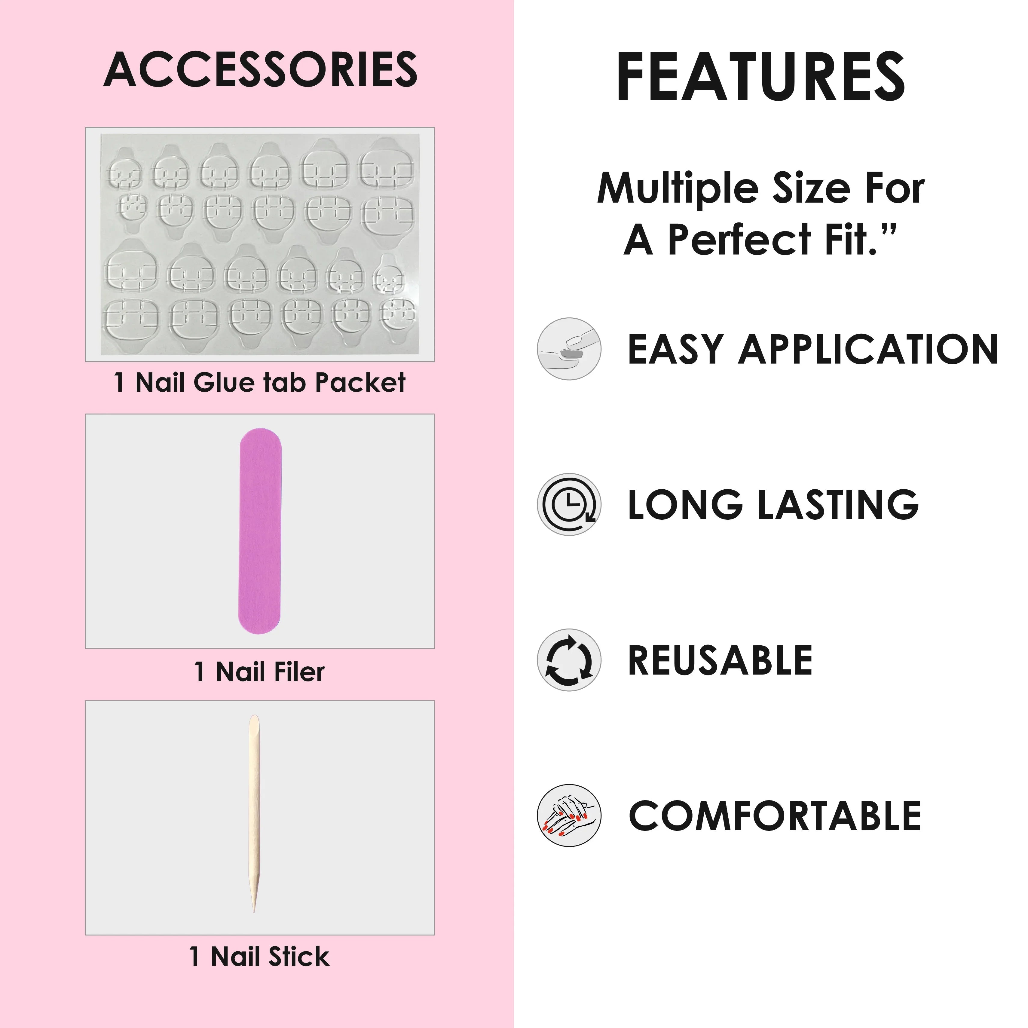 Glossy Solid Color Nails Oval(SPN527-SPN552) - Shills Professional