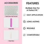 Glossy Solid Color Nails Oval(SPN527-SPN552) - Shills Professional