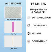 Matte Solid Color Nails Square(SPN667-SPN676) - Shills Professional